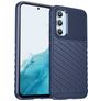 Mobigear Groove Samsung Galaxy A54 Hoesje Flexibel TPU Backcover - Blauw