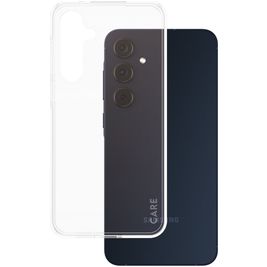 CARE by PanzerGlass Fashionable Doorzichtig Samsung Galaxy A55 Hoesje Flexibel TPU Backcover - Transparant