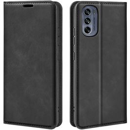 Mobigear Retro Slim Motorola Moto G62 Hoesje Bookcase Portemonnee - Zwart