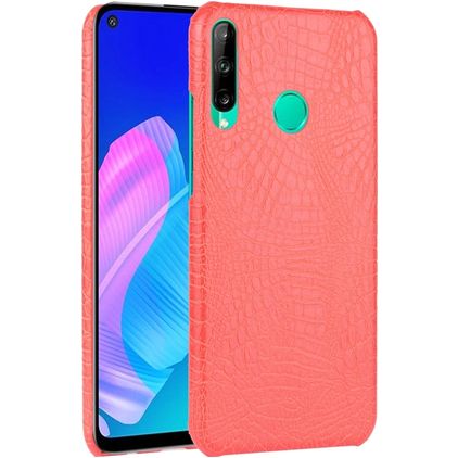 Mobigear Croco Huawei P40 Lite E Hoesje Hardcase Backcover - Rood
