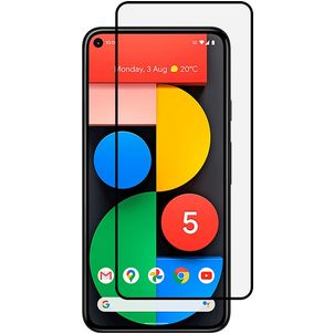 Mobigear Premium Google Pixel 5 Glazen Screenprotector - Case Friendly - Zwart
