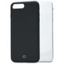 Mobilize Solid iPhone 8 Plus Siliconen Hoesje Backcover - Zwart