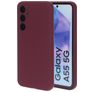 Mobiparts Samsung Galaxy A55 Siliconen Hoesje Backcover - Plum Red