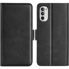 Mobigear Slim Magnet Motorola Moto G52 Hoesje Bookcase Portemonnee - Zwart
