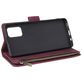 Mobigear Zipper Samsung Galaxy A71 Hoesje Bookcase Portemonnee - Rood