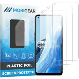 Mobigear OPPO Reno 7 Lite Screenprotector Folie - Case Friendly (3-Pack)