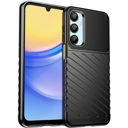 Mobigear Groove Samsung Galaxy A26 Hoesje Flexibel TPU Backcover - Zwart