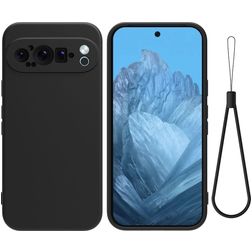 Mobigear Colors Google Pixel 9 Pro XL Hoesje Flexibel TPU Backcover - Zwart