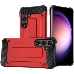 Mobigear Outdoor Samsung Galaxy S24 Hoesje Hardcase Backcover Shockproof - Rood