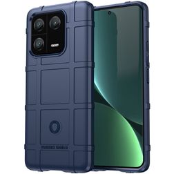 Mobigear Rugged Shield Xiaomi 13 Pro Hoesje Flexibel TPU Backcover Shockproof - Blauw