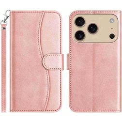 Mobigear S Line iPhone 17 Pro Max Hoesje Bookcase Portemonnee - Roségoud