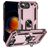 Mobigear Armor Ring iPhone 16e Hoesje Hardcase Backcover Shockproof met Ringhouder - Roségoud