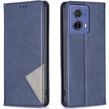 Mobigear Rhombus Slim Motorola Moto G85 Hoesje Bookcase - Blauw