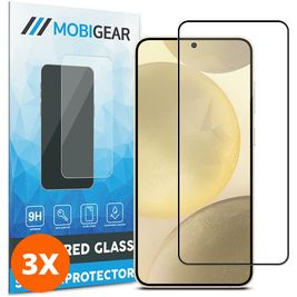Mobigear Premium Samsung Galaxy S25 Glazen Screenprotector - Case Friendly (3-Pack)