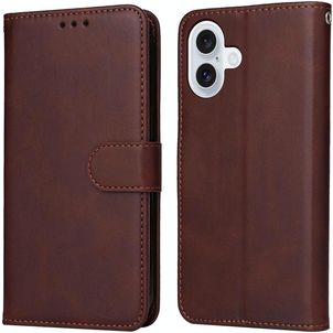 Mobigear Wallet iPhone 17 Hoesje Bookcase Portemonnee - Bruin