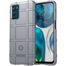 Mobigear Rugged Shield Motorola Moto G42 Hoesje Flexibel TPU Backcover Shockproof - Grijs