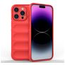 Mobigear Bumpy iPhone 15 Pro Max Hoesje Flexibel TPU Backcover - Rood