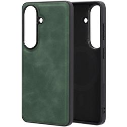 Mobiparts Classic Samsung Galaxy S26 MagSafe Hoesje TPU,Kunstleer Backcover - Emerald Green