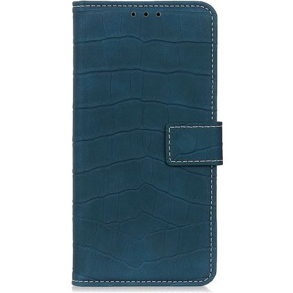 Mobigear Croco Sony Xperia 10 III Hoesje Bookcase Portemonnee - Groen