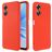Mobigear Rubber Touch OPPO A17 Siliconen Hoesje Backcover - Rood
