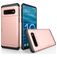 Mobigear Card Samsung Galaxy S10 Hoesje Hardcase Backcover Shockproof met Pasjeshouder - Roségoud
