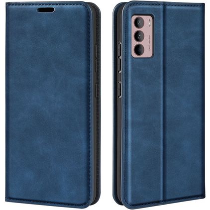 Mobigear Retro Slim Motorola Moto G42 Hoesje Bookcase Portemonnee - Blauw