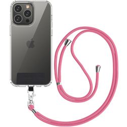 Mobigear Nylon Lanyard Universeel Telefoonkoord Verstelbaar - Roze