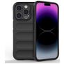Mobigear Bumpy iPhone 15 Pro Hoesje Flexibel TPU Backcover - Zwart