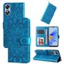 Mobigear Sunflower OPPO A17 Hoesje Bookcase Portemonnee - Blauw