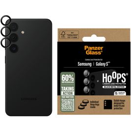PanzerGlass Hoops Samsung Galaxy S25 Glazen Camera Lens Protector - Case Friendly