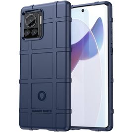 Mobigear Rugged Shield Motorola Edge 30 Ultra Hoesje Flexibel TPU Backcover Shockproof - Blauw