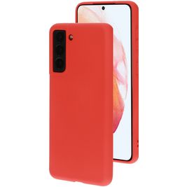 Mobiparts Samsung Galaxy S21 Siliconen Hoesje Backcover - Scarlet Red