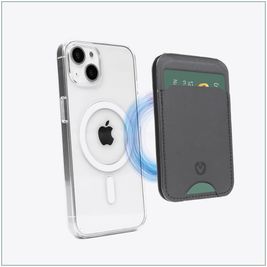 Valenta Card Wallet Stand Pasjeshouder - 3 Pasjes - MagSafe Compatible - Zwart