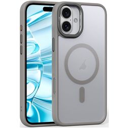 Mobigear Shockproof iPhone 16 MagSafe Hoesje Hardcase Backcover - Grijs