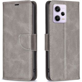 Mobigear Excellent Xiaomi Redmi Note 12 Pro Plus Hoesje Bookcase Portemonnee - Grijs