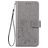 Mobigear Clover Motorola One Fusion Plus Hoesje Bookcase Portemonnee - Grijs