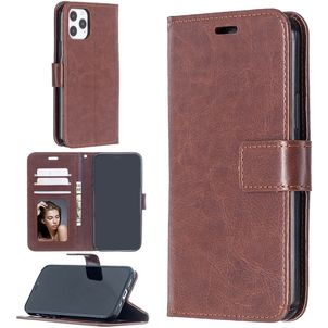 Mobigear Wallet iPhone 12 Hoesje Bookcase Portemonnee - Bruin