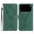 Mobigear Stitch iPhone 17 Pro Hoesje Bookcase Portemonnee - Groen