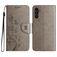 Mobigear Flowers Samsung Galaxy A36 Hoesje Bookcase Portemonnee - Grijs
