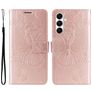 Mobigear Butterfly Samsung Galaxy A26 Hoesje Bookcase Portemonnee - Roségoud