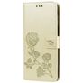 Mobigear Roses Samsung Galaxy J6 Plus Hoesje Bookcase Portemonnee - Goud