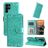 Mobigear Sunflower Samsung Galaxy S23 Ultra Hoesje Bookcase Portemonnee - Groen