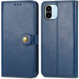 Mobigear Snap Button Xiaomi Redmi A1 4G Hoesje Bookcase Portemonnee - Blauw