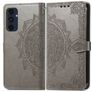 Mobigear Mandala Samsung Galaxy A16 Hoesje Bookcase Portemonnee - Grijs