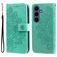 Mobigear Flowers Samsung Galaxy S26 FE Hoesje Bookcase Portemonnee - Groen