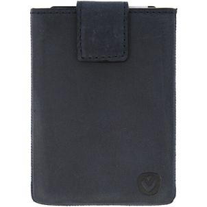 Valenta Card Case Pocket Leren Pasjeshouder - 8 Pasjes - Blauw