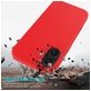 Mobigear Rubber Touch iPhone 16 Siliconen Hoesje Backcover - Rood
