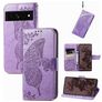 Mobigear Butterfly Google Pixel 7 Pro Hoesje Bookcase Portemonnee - Paars