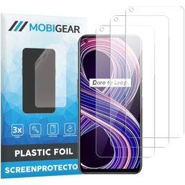 Mobigear Realme 8 Screenprotector Folie - Case Friendly (3-Pack)
