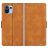 Mobigear Slim Magnet Xiaomi Mi 11 Lite Hoesje Bookcase Portemonnee - Cognac